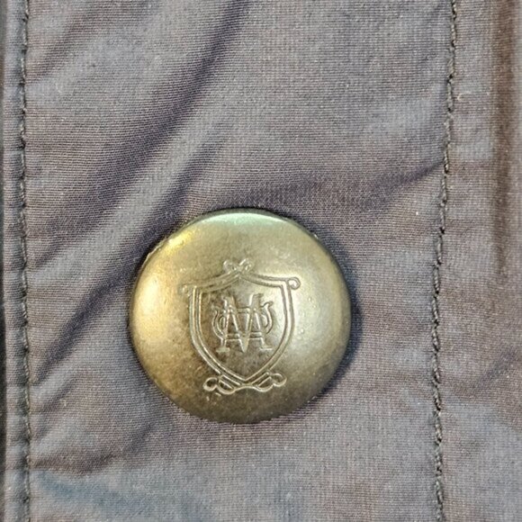 Massimo Dutti Jacket Lightweight Snap Buttons Blue Pockets Long Sleeve Mens Sz L - Picture 10 of 12